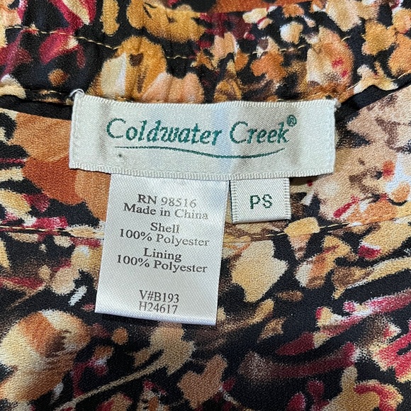 Coldwater creek fall floral skirt size petite small - Picture 2 of 7